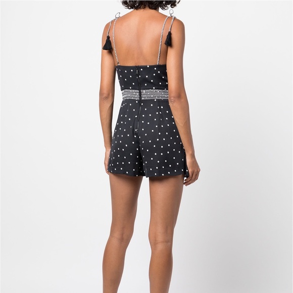 Alice and Olivia Glinda polka-dot romper size 0 - Picture 3 of 6